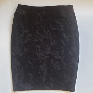 Eileen Fisher wool Flora Jacquard skirt, size xs